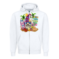 White beach gnome Zipper Hoodie - texasbilliewilder