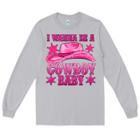 Moon Dust i wanna be a cowboy baby Long Sleeve Tee - texasbilliewilder