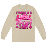 Mushroom i wanna be a cowboy baby Long Sleeve Tee - texasbilliewilder