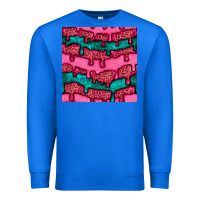 True Royal valentines day leopard and turquoise gemstone seamless pattern Premium Sweatshirt - BundleAndBundleShop