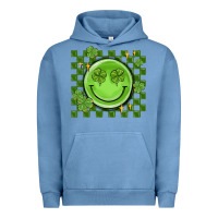 Pigment Pebble Blue checkered st. patrick's day Urban Hoodie - MaliasSmallBusiness