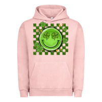 Pigment Salmon checkered st. patrick's day Urban Hoodie - MaliasSmallBusiness