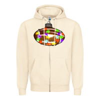 Sandshell Christmas football Zipper Hoodie - RanaPortraitStore
