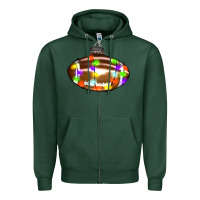Sports Green Christmas football Zipper Hoodie - RanaPortraitStore