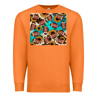 Carrot football turquoise sunflower Premium Sweatshirt - JahusDesignShop