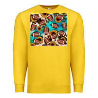 Lemon football turquoise sunflower Premium Sweatshirt - JahusDesignShop