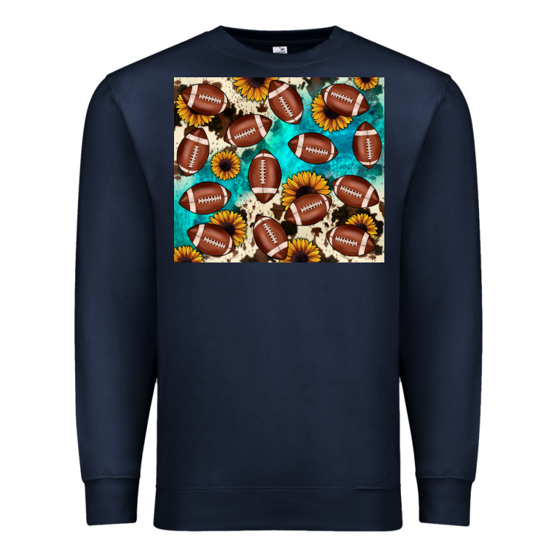 Football Turquoise Sunflower Premium Sweatshirt by JahusDesignShop | Teevron