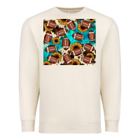 Sandshell football turquoise sunflower Premium Sweatshirt - JahusDesignShop