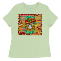 Matcha cinco de mayo sombrero skull Ladies Tee - BarkalooDesign