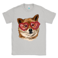 Moon Dust shiba inu with love glasses Classic Tee - RanaPortraitStore