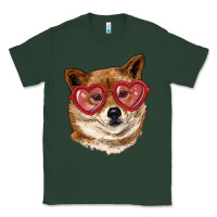 Shiba Inu With Love Glasses Classic Tee | Teevron