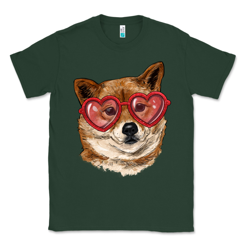 Shiba Inu With Love Glasses Classic Tee by RanaPortraitStore | Teevron