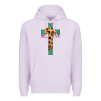 Lilac Believe Cross Premium Hoodie - Jasminsmagicworld