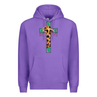 Purple Believe Cross Premium Hoodie - Jasminsmagicworld