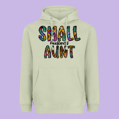 Small Business Aunt Heavyweight Hoodie Designed By Cowhidedigitalart