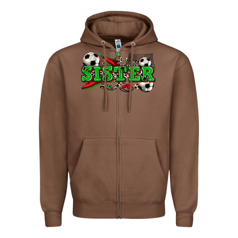 Sister Soccer Zipper Hoodie by Zillion Design Studio | Teevron