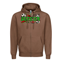 Chestnut sister soccer Zipper Hoodie - Zillion Design Studio