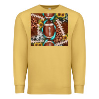 Antique Gold football leopard gemstone sunflower tumbler3 Premium Sweatshirt - JahusDesignShop