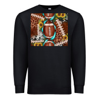 Black football leopard gemstone sunflower tumbler3 Premium Sweatshirt - JahusDesignShop