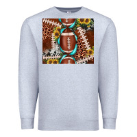 Heather Grey football leopard gemstone sunflower tumbler3 Premium Sweatshirt - JahusDesignShop