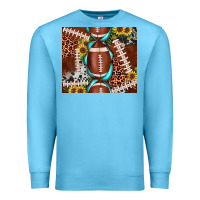 Ocean Blue football leopard gemstone sunflower tumbler3 Premium Sweatshirt - JahusDesignShop