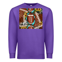 Purple football leopard gemstone sunflower tumbler3 Premium Sweatshirt - JahusDesignShop