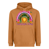 Meerkat summer vibes  rainbow Heavyweight Hoodie - HRA Design Shop