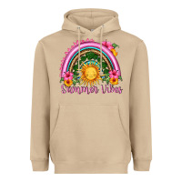 Mushroom summer vibes  rainbow Heavyweight Hoodie - HRA Design Shop