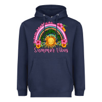 Navy summer vibes  rainbow Heavyweight Hoodie - HRA Design Shop