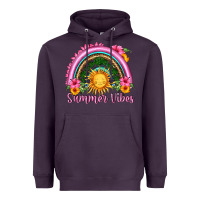 Plum summer vibes  rainbow Heavyweight Hoodie - HRA Design Shop