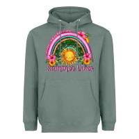 Sage summer vibes  rainbow Heavyweight Hoodie - HRA Design Shop