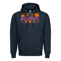 Navy sister basketball Zipper Hoodie - Zillion Design Studio