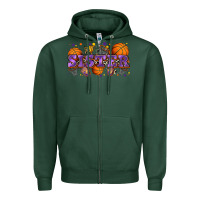 Sports Green sister basketball Zipper Hoodie - Zillion Design Studio