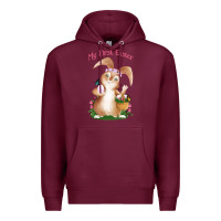 Burgundy Babies First Easter Girls Premium Hoodie - Jasminsmagicworld