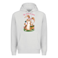 Dove Grey Babies First Easter Girls Premium Hoodie - Jasminsmagicworld