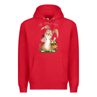 Red Babies First Easter Girls Premium Hoodie - Jasminsmagicworld