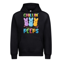Black chillin' with my peeps Urban Hoodie - MaliasSmallBusiness