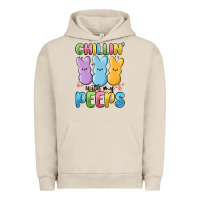 Pigment French Oak chillin' with my peeps Urban Hoodie - MaliasSmallBusiness