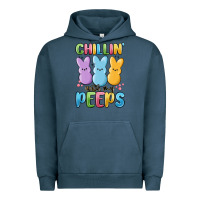 Pigment Midnight Navy chillin' with my peeps Urban Hoodie - MaliasSmallBusiness