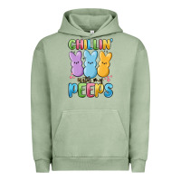 Pigment Oil Green chillin' with my peeps Urban Hoodie - MaliasSmallBusiness