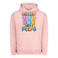 Pigment Salmon chillin' with my peeps Urban Hoodie - MaliasSmallBusiness