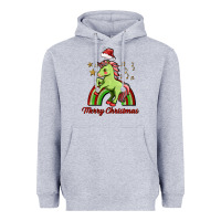 Heather Grey merry christmas unicorn Heavyweight Hoodie - FaDigitalArtStudio