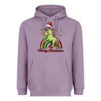 Lavender merry christmas unicorn Heavyweight Hoodie - FaDigitalArtStudio