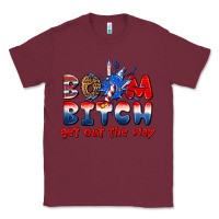 Burgundy boom bitch get out the way Classic Tee - texasbilliewilder