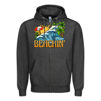 Charcoal Heather beachin Zipper Hoodie - texasbilliewilder