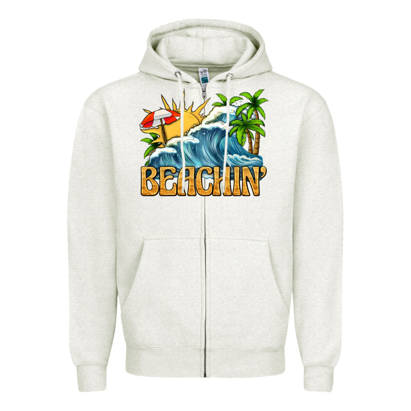 Beachin Zipper Hoodie by texasbilliewilder | Teevron