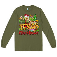 Army Green merry texas christmas Long Sleeve Tee - Zillion Design Studio