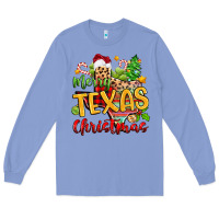 Colony Blue merry texas christmas Long Sleeve Tee - Zillion Design Studio