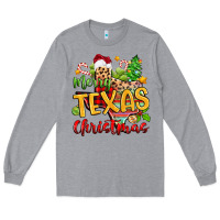 Heather Grey merry texas christmas Long Sleeve Tee - Zillion Design Studio