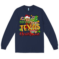 Navy merry texas christmas Long Sleeve Tee - Zillion Design Studio